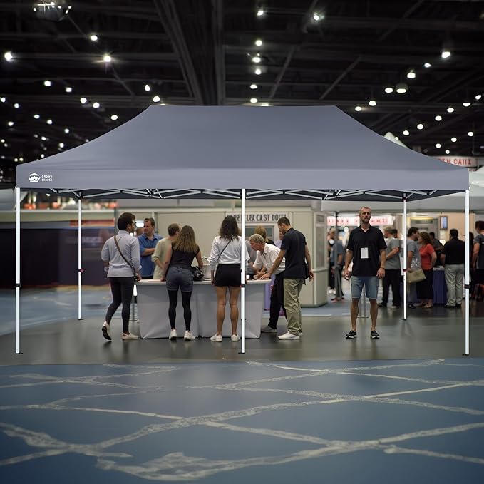 CROWN SHADES 10x20 Pop Up Canopy Tent - Commercial Canopy Tent with 400D Strength Oxford Fabric