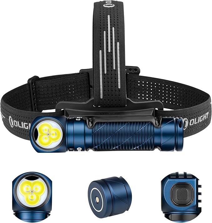 OLIGHT Perun 3 Rechargeable Headlamp Flashlight, 3000 Lumens LED Headlight with Red Light