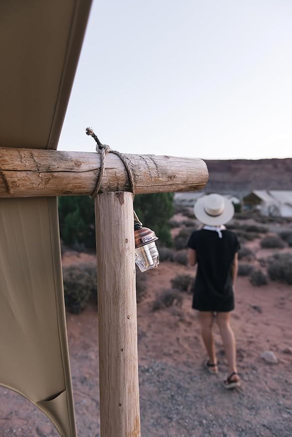 Barebones Beacon Hanging Light ??Copper, Rechargeable LED Camping Lantern with Adjustable