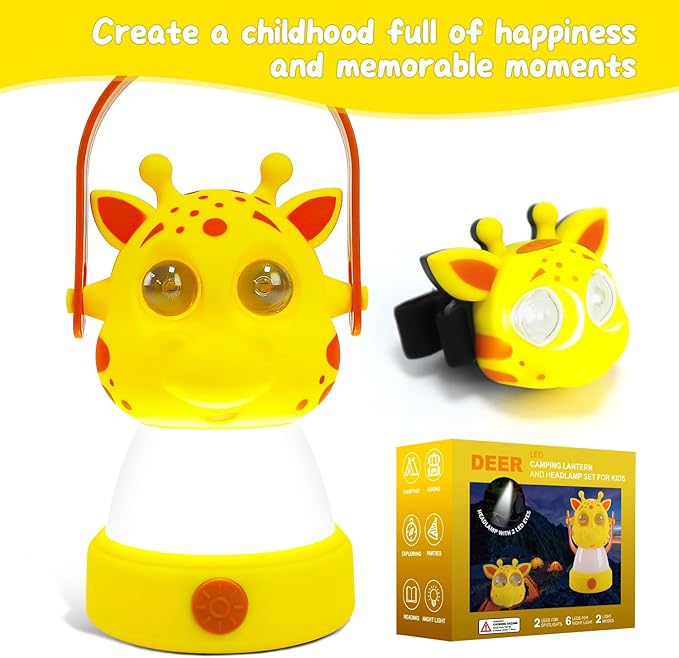 Let's Explore LED Camping Lantern & Headlamp, Battery Powered Night Light, Gift for Birthday