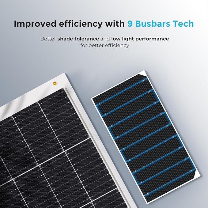 Renogy Flexible Solar Panel 100 Watt, 240° Ultra Flexible 100W Solar Panel 12 Volt for Marine RV