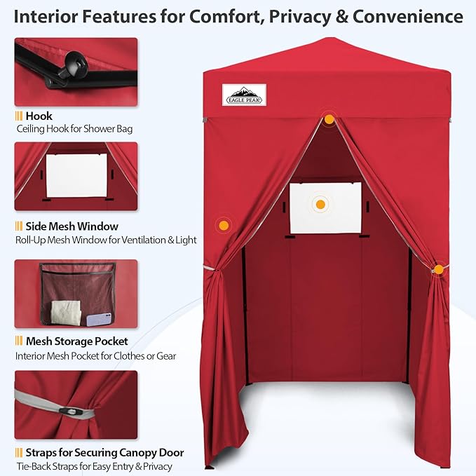 EAGLE PEAK EAGLE PEAK Flex Ultra Compact Pop-up Canopy, Sun Shelter, Changing Room, Portable