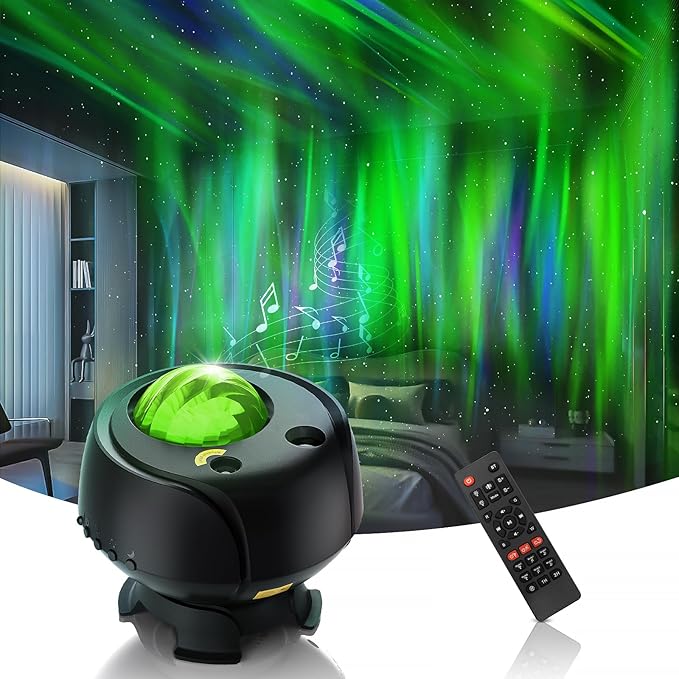 Largest Coverage Area Northern Lights,Galaxy Projector 15 Combinations,60 Light Effects Star
