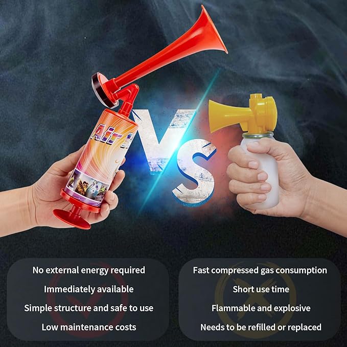 FARBIN Boat Air Horn Fog Horn Air homs for Safety for Wild Animals for Sports Events Party Airhorn