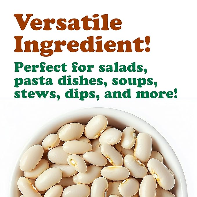 Food to Live Organic Italian Canned Cannellini Beans, 14 oz (Pack of 12) - Unsalted Non-GMO White