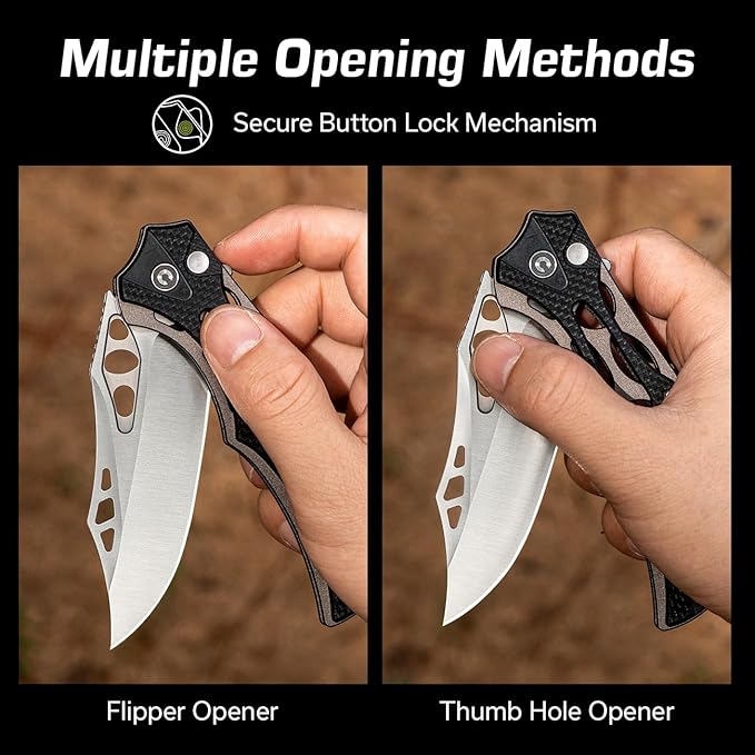 CIVIVI Pocket Knife for Men, Biophase Flipper Tactical Folding Knife, 3.48" Nitro-V Blade Aluminum