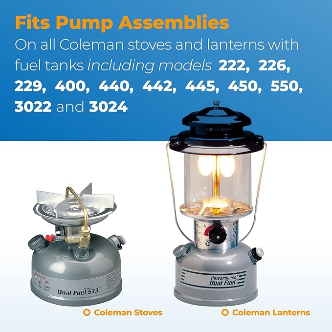 3000005094 Lantern & Stove Pump Cup Replacement for Coleman Kerosene Stove Fuel Pump Repair Kit,Gas