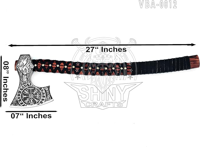 SHINY CRAFTS- Axes Berserker Axe Hatchet Tomahawk Battle Axe-27 Long Axe Fenrir Axe Mythology Axe