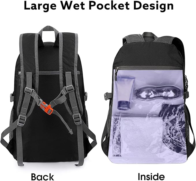 G4Free 40L Lightweight Packable Hiking Backpack, Waterproof Travel Daypack