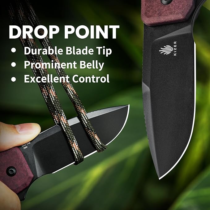 Kizer Nice Guy Pocket Folding Knife, 2.84" Nitro V Blade, Lightweight Sharp Camping and Hiking