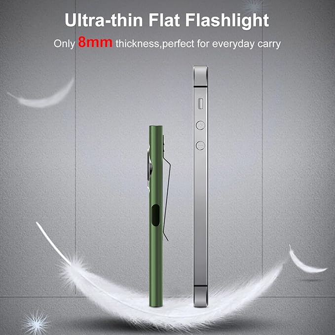 klarus E5 Pocket Flashlight, Rechargeable EDC Flashlight, Super Slim 4.2x1x0.3inch, 600 Lumens