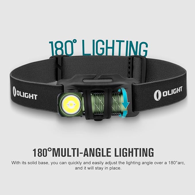 OLIGHT Perun 2 Mini Headlamp 1100 Lumens LED Head Flashlight, Rechargeable Headlight with Red Light