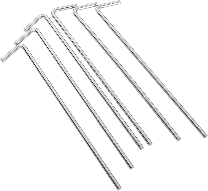 100 Pack Tent Stakes 6-3/4?�Galvanized Steel Metal Tent Stakes Pegs, Garden Stakes Edging Fence