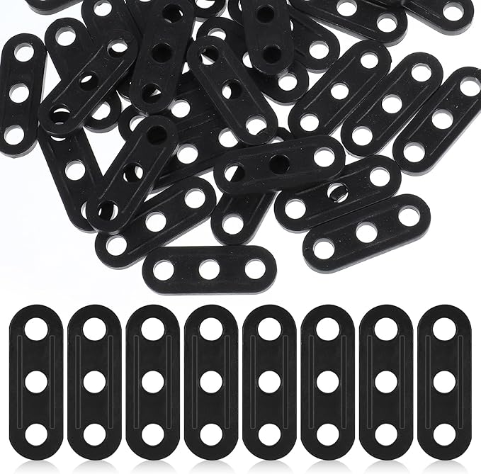 Rope Tightener, 30 PCS Tent Rope Tensioners Plastic Cord Tensioners Tent Wind Ropes Buckle