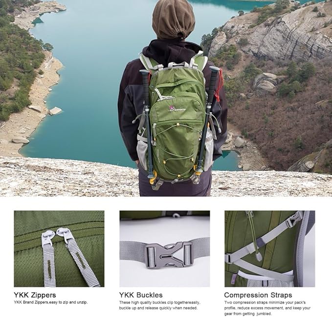 MOUNTAINTOP 25L/40L Hiking Backpack,Lightweight Travel Backpack for Men Women Outdoor Backpacking