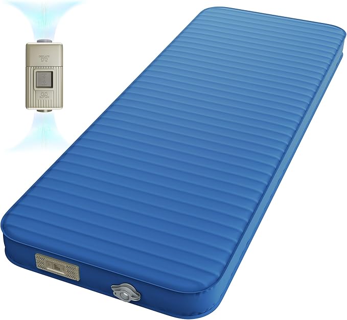 Sleeping Pad for Camping, Self Inflating 4" Ultra-Thick Memory Foam Camping Mat with Built-in