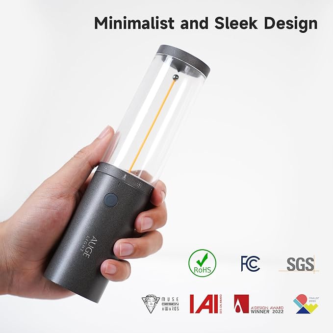 4-in 1 Portable Camping Lantern Rechargeable Camping Lights LED Flashlight with Hidden Hook SOS