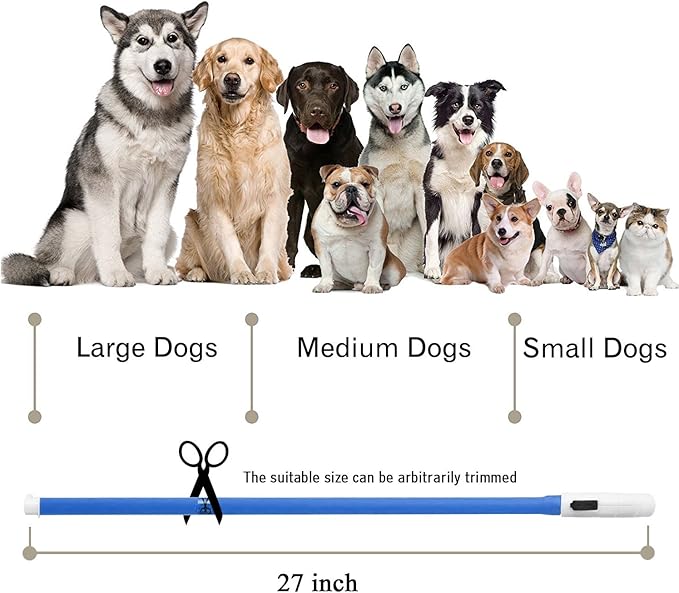 LED Dog Collar,USB Rechargeable Glowing Dog Collars, Light Up Collar Improved Pet Safety