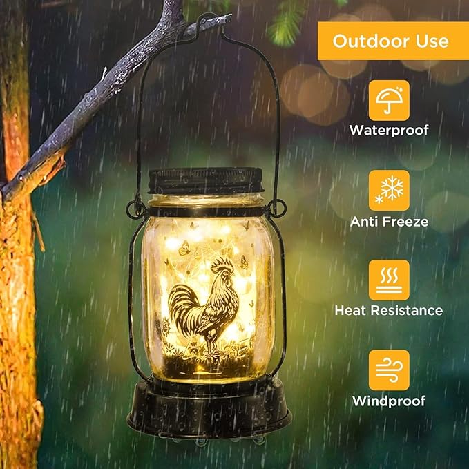 kyoryuger Chicken Gifts for Women/Men Cock Lovers Solar Lantern Mom Birthday, Mothers Day, Solar