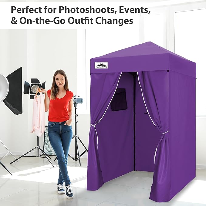 EAGLE PEAK Flex Compact 4x4 Pop-up Canopy Changing Room, Portable Dressing Room, Privacy Changing