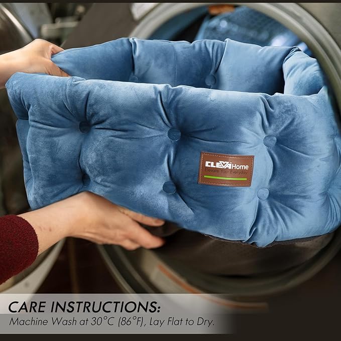 ClevaHome Deep Nest Cat Bed for Small Pets up to 15lbs - Round Cat Beds for Indoor Cats, Luxurious