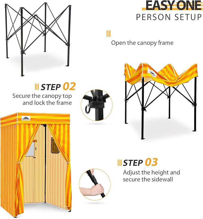 EAGLE PEAK Flex Compact 4x4 Pop-up Canopy Changing Room, Portable Privacy Dressing Room for Indoor