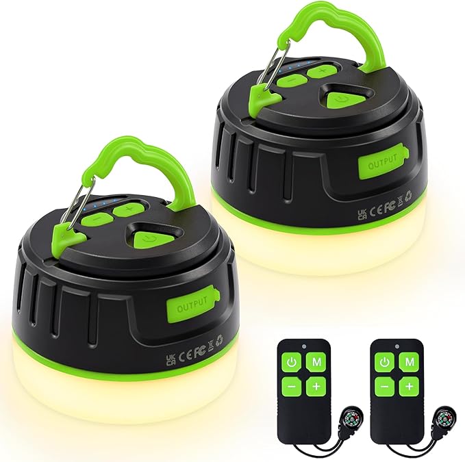 Sinvitron LED Camping Lantern Rechargeable with Remote Control - 1000LM 150H Runtime Tent Light