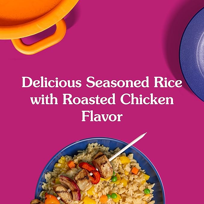 BEN'S ORIGINAL Ready Rice Roasted Chicken Flavored Rice, Easy Dinner Side, 8.8 oz Pouch (Pack of 12)