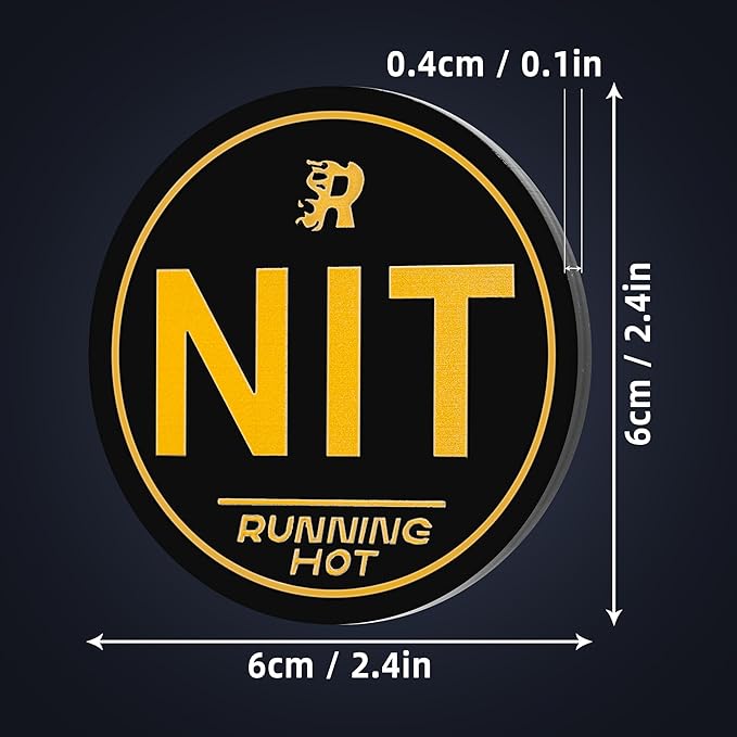 RUNNING HOT Nit Button Set for Texas Hold'em & Omaha Poker (Pack of 10) - Professional Chips for