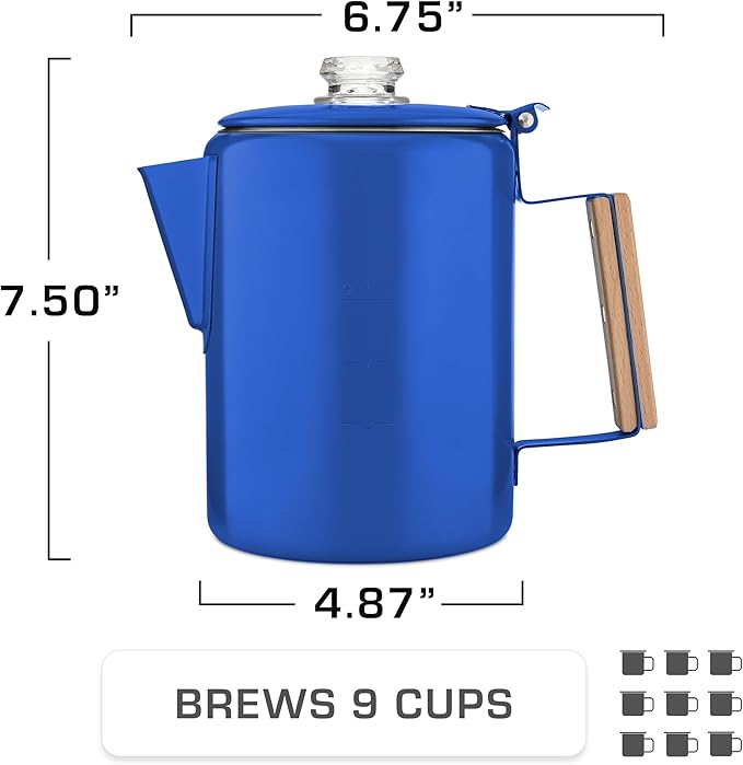 COLETTI Bozeman Camping Coffee Pot — Camping Coffee Makers, Coffee Percolator – America's Sleekest