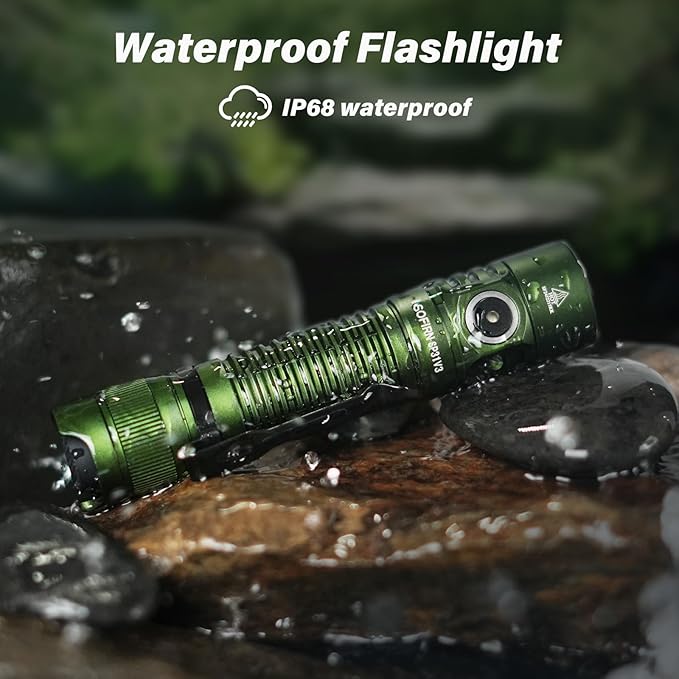 Sofirn SP31 V3.0 Pocket Flashlight Rechargeable, 1200 High Lumen Tactical Flashlight with Powerful