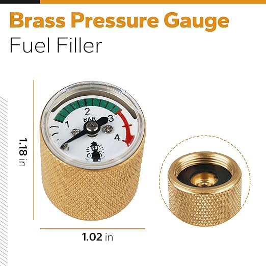 Lantern Pressure Gauge for Coleman Camping Stove – Monitor Furnace Pressure, Compatible with