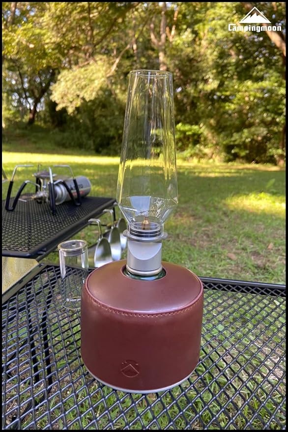 CAMPINGMOON 1 1/4 Inch Camping Gas Latern Globe Hoya Lamp Replacement Globe Clear Glass 5 1/8 Inch