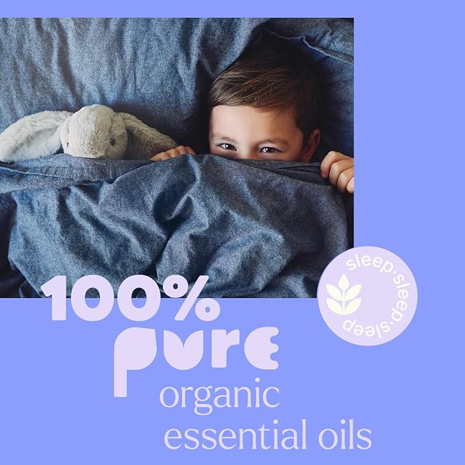 Plant Therapy KidSafe Organic Nighty Night Essential Oil Blend for Sleep 10 mL (1/3 oz) 100% Pure