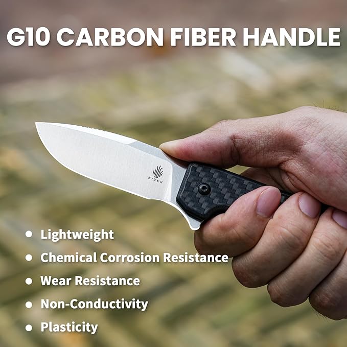 Kizer Nice Guy Pocket Folding Knife, 2.84" 154CM Blade, Lightweight Sharp Camping and Hiking Knife