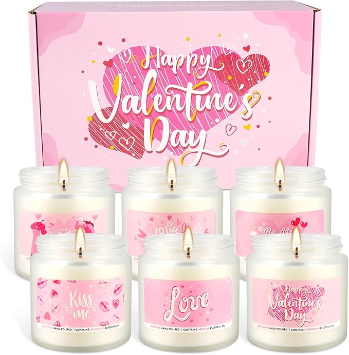 Scented Candle Gifts,6pack-Long Lasting Burning-Aromatherapy Candle for Men Husband