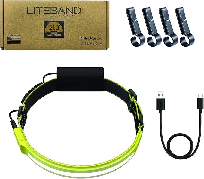 LED Headlamp, Liteband PRO 1000 Lumens Super Bright Head Lamp, Rechargeable Battery Powered