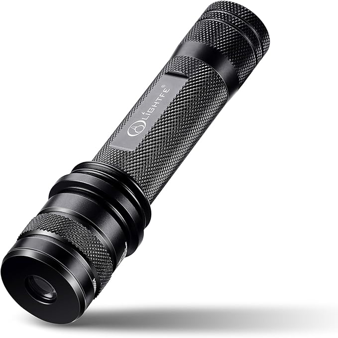 LIGHTFE-P30D Uniform UV Light Flashlight, High-Power 365nm UVLED, Suitable for ore, Jade, Pet Urine