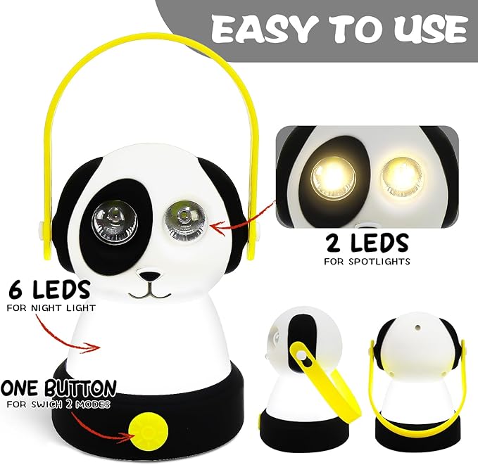 Outdoor Kids Camping Lanterns & Headlamp Set, Battery Powered Night Light, Lightweight LED