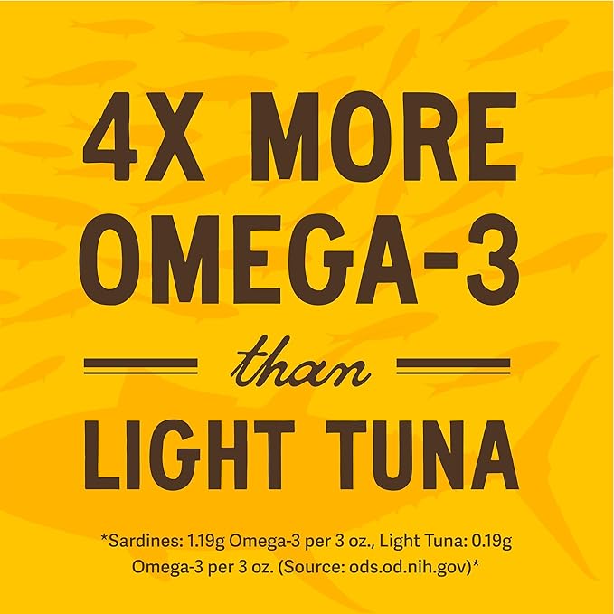Season Sardines in Extra Virgin Olive Oil - Wild Caught, 22g of Protein, Keto Snacks, More Omega