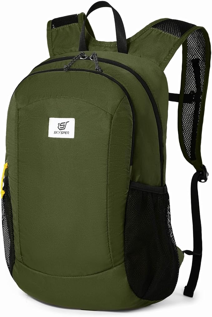 SKYSPER 16L Hiking Backpack Lightweight Small for Women Men, Foldable Packable Daypack - Travel