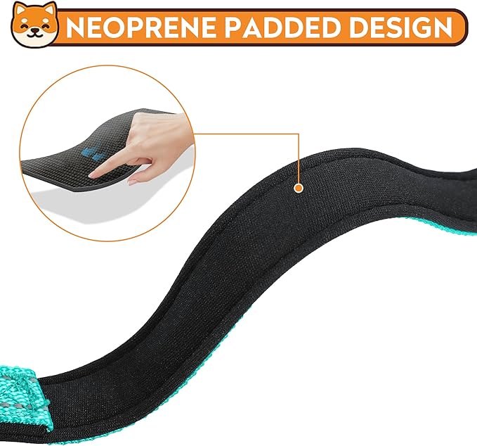 Reflective Dog Collar, Adjustable Soft Neoprene Padded Nylon Pet Collars with Buckle for Large