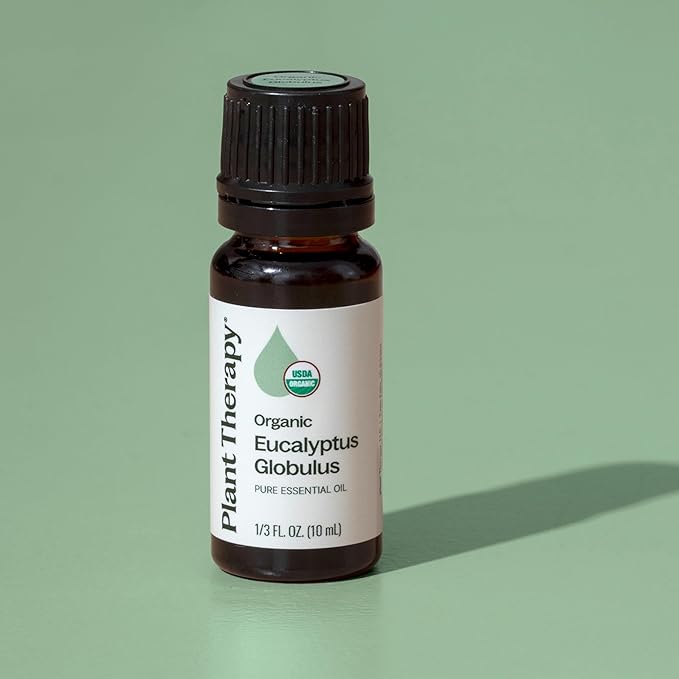 Plant Therapy Organic Eucalyptus Globulus Essential Oil 100% Pure, USDA Certified Organic