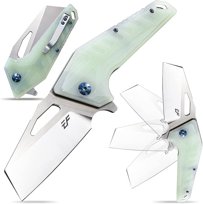 Eafengrow EF933 Pocket Folding Knife EDC D2 Steel Blade Knives G10 Handle Pocket Clip EDC Knife