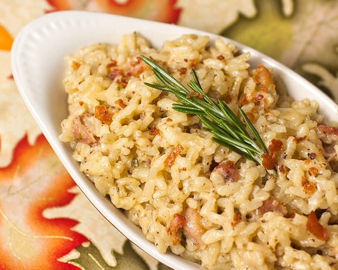 Alessi Autentico, Premium Seasoned Risotto, Italian Arborio Rice, Easy to Prepare, 8oz (Sun Dried
