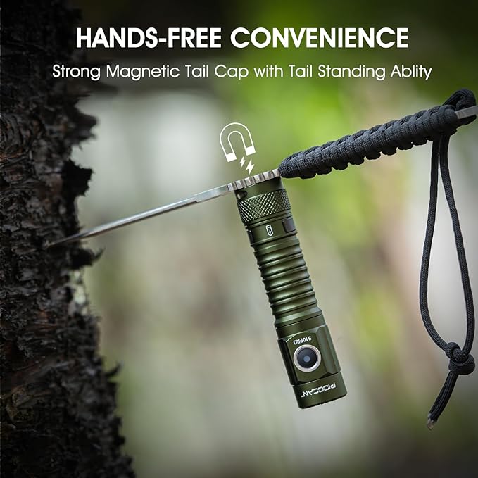 S10Pro EDC Flashlight Rechargeable,Pocket Flashlight 2500 High Lumen Super Bright,Mini Tactical