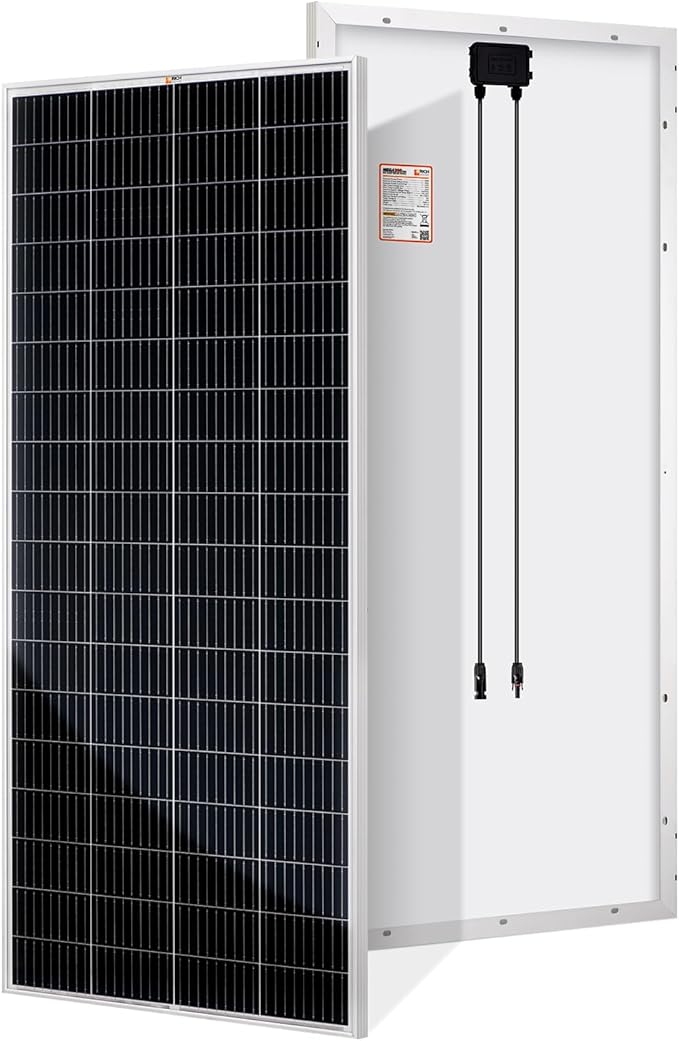 RICH SOLAR 200 Watt 24 Volt 9BB Cell Monocrystalline Solar Panel High Efficiency Solar Module for