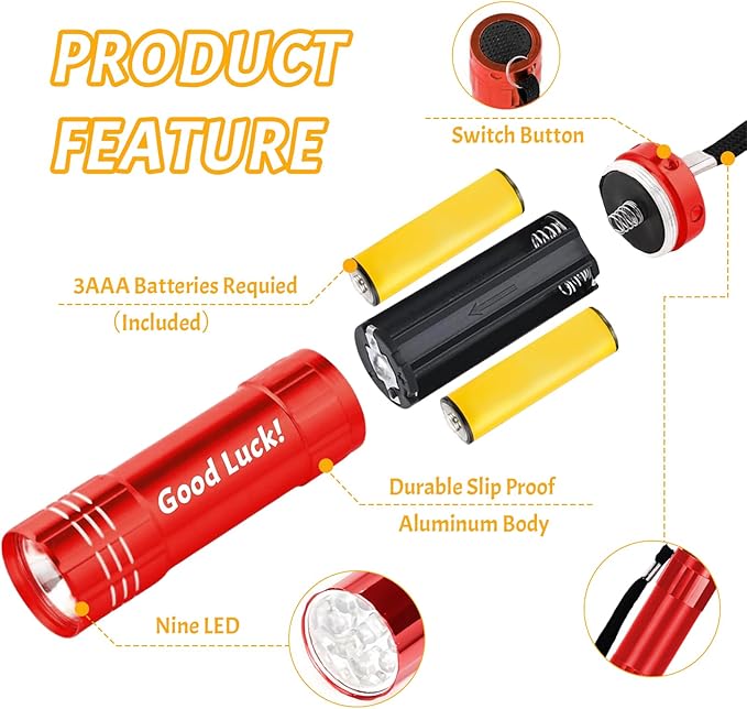 Personalized LED Flashlights with Text/Logo，Custom Aluminum Mini Flashlight Handheld Engraved for