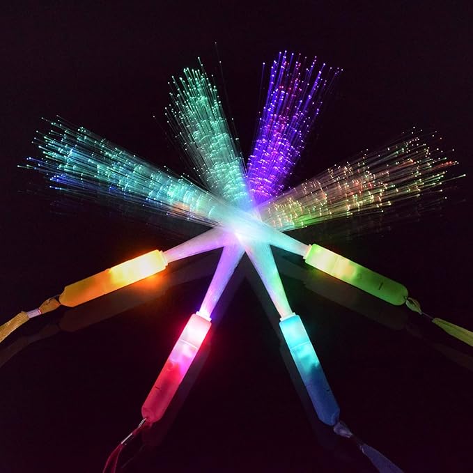 M.best 30pcs Glow Sticks Party Supplies, 3 Modes Colorful Flashing LED Light Up Glow Wands Sticks