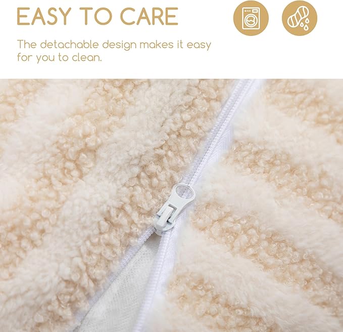 Hollypet Cat Bed Fluffy Plush Mutifuctional Double-Layer Soft Pet Couch Orthopedic Sofa Nest Beds